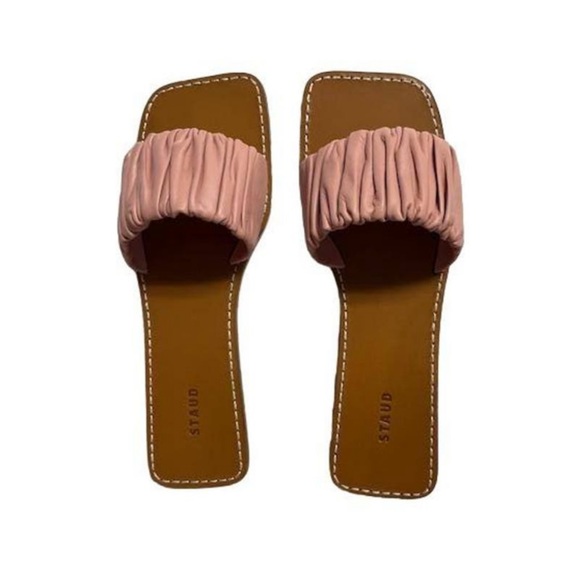 COPY - STAUD Nina Ruched Slide Sandal - Picture 1 of 6